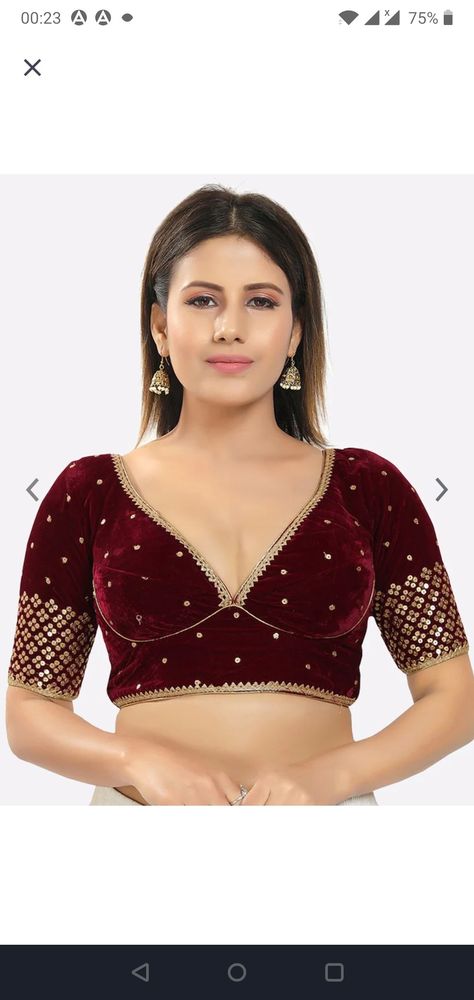 Velvet Sari, Trending Blouse Designs, Net Saree Blouse Designs, Net Saree Blouse, Trending Blouse, Designer Saree Blouse, Indian Wedding Wear, Net Saree, Designer Saree