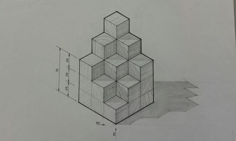 Isometric Somi Cube Isometric Cube Drawing, Cube Composition Architecture, Isometric Shapes, Isometric Cube, Geometric Shapes Drawing, Interesting Drawings, Perspective Drawing Architecture, Isometric Drawing, Interior Design Renderings