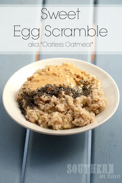 Sweet Egg Scramble - Egg Whites Banana Cinnamon - A Healthy Breakfast Recipe Oatmeal Scramble, Oatless Oatmeal, Healthy Recipes Gluten Free, Egg White Scramble, Sweet Egg, Recipes High Protein, Egg Scramble, Nourishing Meals, Sugar Recipes