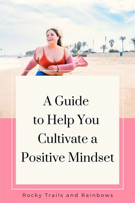 Discover how to cultivate a positive mindset with this guide on positive thinking. Follow Rocky Trails and Rainbows for more tips and ideas! | Tips and advice for positivity, positive vibes, positive motivation, positive thoughts, positive aesthetic, happiness, happy life, happiness aesthetic, and happy vibes. Aesthetic Happiness, Motivation Positive Thoughts, Happiness Aesthetic, Positive Aesthetic, Loving Kindness Meditation, Happy Motivation, Happiness Journal, Gratitude List, Motivation Positive