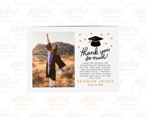 Thank You Card Sayings, Friends Graduation, Graduation Thank You Cards, Card Sayings, Graduation Photo, Love And Support, Graduation Photos, I Thank You, Grad Party