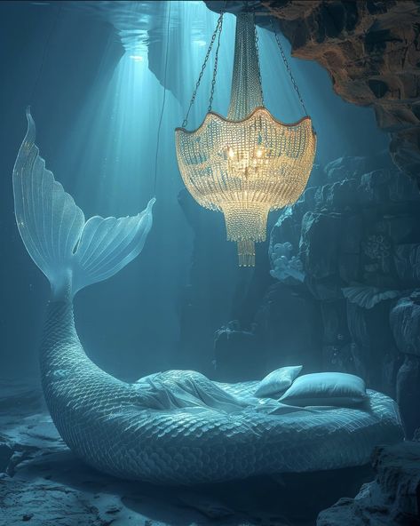 Mermaid House Underwater, Sea Bedroom Ideas, Underwater Room, Underwater Hotel, Artistic Room, Desired Reality, Dreamy Artwork, Real Mermaids, Mermaid Aesthetic