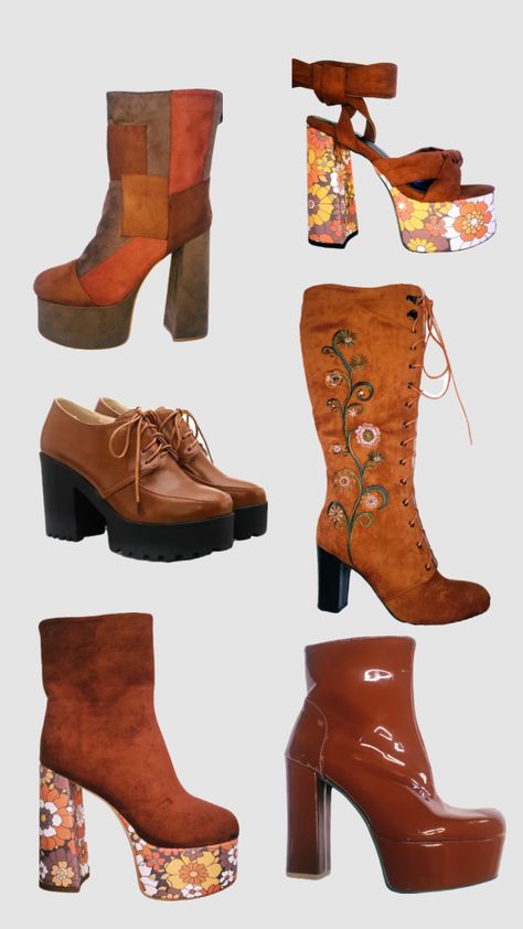 70s shoes #outfitinspo #vintage #70s #70sshoes #70sfashion #70svibes 70s Heels Outfit, 70s Shoes Women, 70s Style Shoes, 1970s Boots, 70 Shoes, 70’s Outfit, 70s Grunge, 1970s Shoes, 60s Shoes