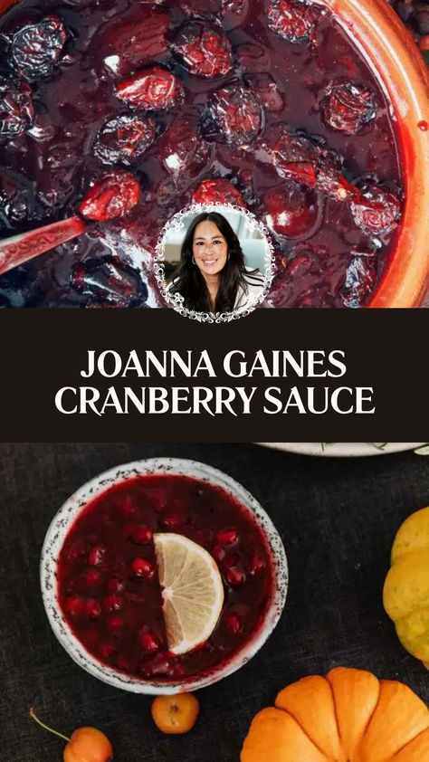 Joanna Gaines Cranberry Sauce Fresh Cranberry Juice Recipe, Grape Sauce, Thanksgiving Cranberry Sauce, Thanksgiving Cranberry, Cranberry Sauce Thanksgiving, Fresh Cranberry Sauce, Easy Cranberry Sauce, Cranberry Thanksgiving, Thanksgiving Salad