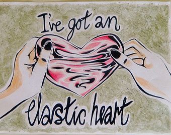 Sia Elastic Heart fan art Elastic Heart Tattoo, Elastic Heart Lyrics, Elastic Heart Sia, Sia Tattoos, 1000 Forms Of Fear, Elastic Heart, H.e.r Lyrics, Dark Stories, Heart Songs