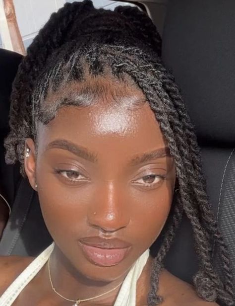 Small Locks Black Women, Small Traditional Locs, Small Locs Black Women, Side Braid Hairstyles, Faux Locs Hairstyles, Short Locs Hairstyles, Dreadlock Styles, Braids Hairstyles Pictures, Dreads Styles