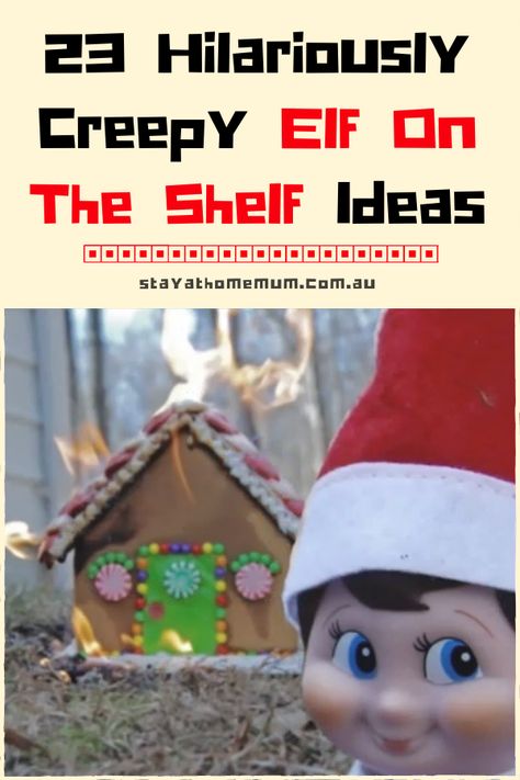 Scary Elf On The Shelf Ideas, Creepy Elf On The Shelf Ideas, Evil Elf Ideas, Spooky Elf On The Shelf, Elf On The Shelf Halloween, Evil Elf On The Shelf, Elf On The Shelf Nightmare Before Christmas, Diy Elf On The Shelf Props, Skeleton Elf On The Shelf