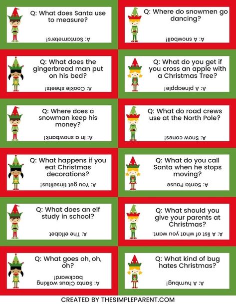 Cracker Jokes Free Printable, Advent Calendar Jokes, Elf On The Shelf Jokes For Kids, Elf Puns For Kids, Advent Calendar Jokes Printable, Christmas Jokes For Kids Printable, Elf Jokes Free Printable, Elf On The Shelf Jokes Free Printable, Printable Elf On The Shelf Ideas