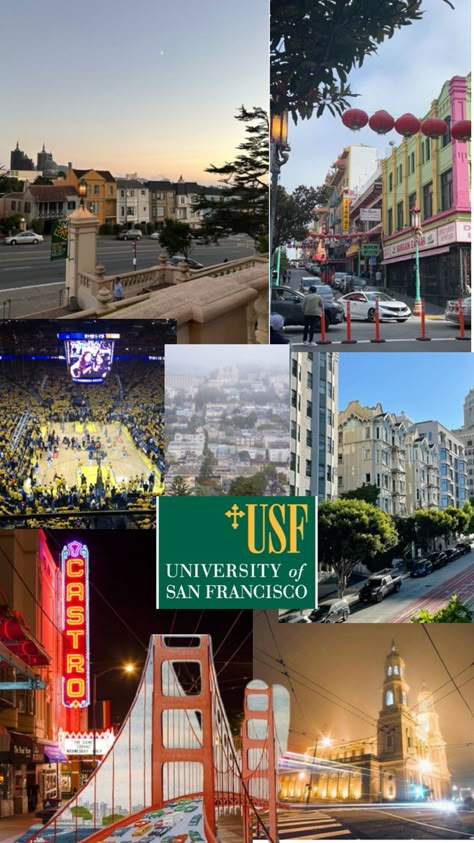 San Francisco University, University Of San Francisco Aesthetic, Where Should I Live, 2025 Prayer, University Of San Francisco, San Francisco State University, Future Vision Board, Dream Wishlist, Vision Board Pics