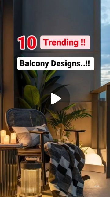 Flat Balcony Ideas, Luxury Renovation, Garden Interior Design, Balcony Designs, Interior Tips, Frame Interior, Balcony Design Ideas, Garden Interior, Small Balcony Design