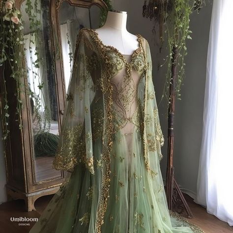 Elven Dress, Elf Dress, Fairy Wedding Dress, Fantasy Dresses, Gowns Prom, Prom Dress Inspiration, Ball Gowns Evening, Fantasy Gowns, فستان سهرة