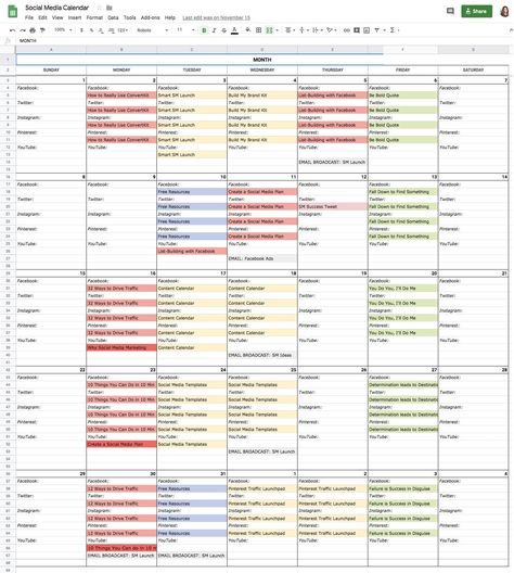 sm-calendar Content Calender Planner, Content Calendar Excel, Social Media Calendar Template Excel, Content Calendar Template Excel, Marketing Planning Calendar, Ventilating Needle, Social Media Content Calendar Template, Content Calendar Social Media, Social Media Calendar Template