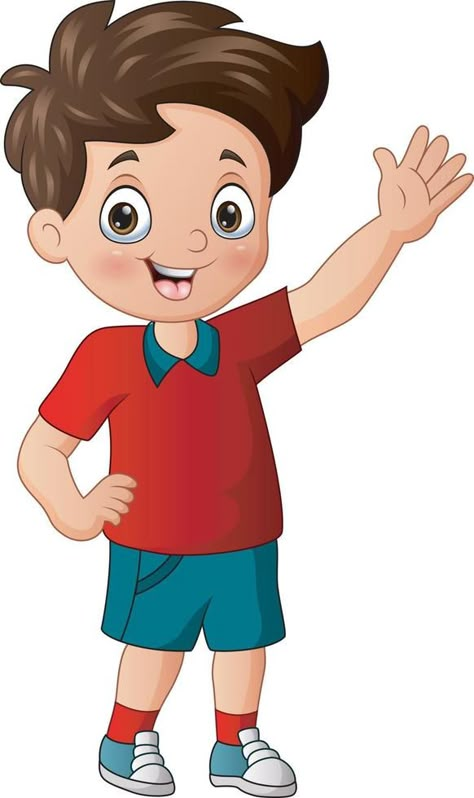 Cartoon a boy waving hand Cartoon Boy Drawing, Cartoon Boy Images, Cartoon Photo Boy, Kids Cartoon Characters Boys, Boy Animation, Boy Cartoon Drawing, Waves Cartoon, Kid Cartoon, Wave Clipart