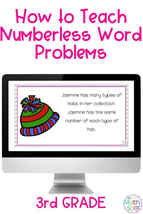 If you are curious about how to teach numberless word problems to your 3rd grade students, this blog post will answer all of your questions from why numberless word problems are such a strong word problem strategy to how to question your students as they work through multiplication and division word problems. 4th grade students would also benefit from these strategies. The days of word problem keywords are a simple CUBES strategy are long gone. This strategy sets your students up for success! Third Grade Word Problems, Numberless Word Problems, Word Problem Games, Word Problems 3rd Grade, Word Problem Strategies, Math Story Problems, Google Classroom Elementary, Success Words, Multiplication Word Problems