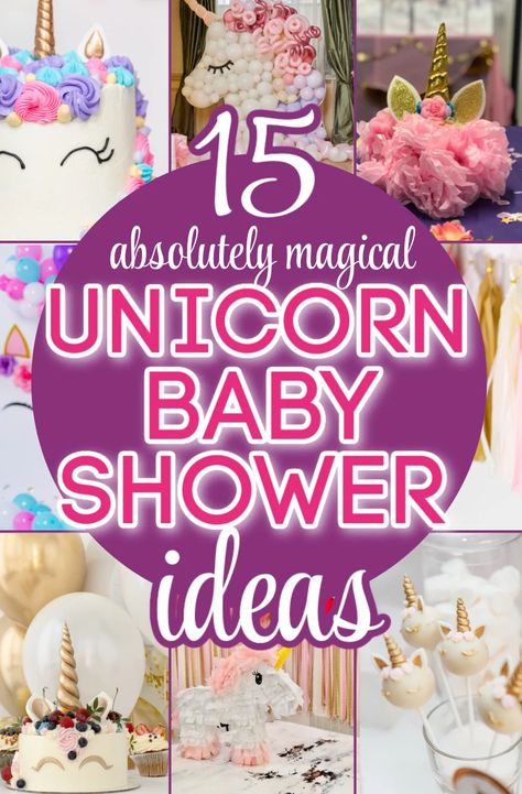 Unicorn Baby Shower Ideas, Unicorn Table Decorations, Baby Unicorn Party, Unicorn Centerpieces, Raindrop Baby Shower, Unicorn Party Hats, Unicorn Baby Shower Theme, Unicorn Baby Shower Decorations, Unicorn Party Ideas