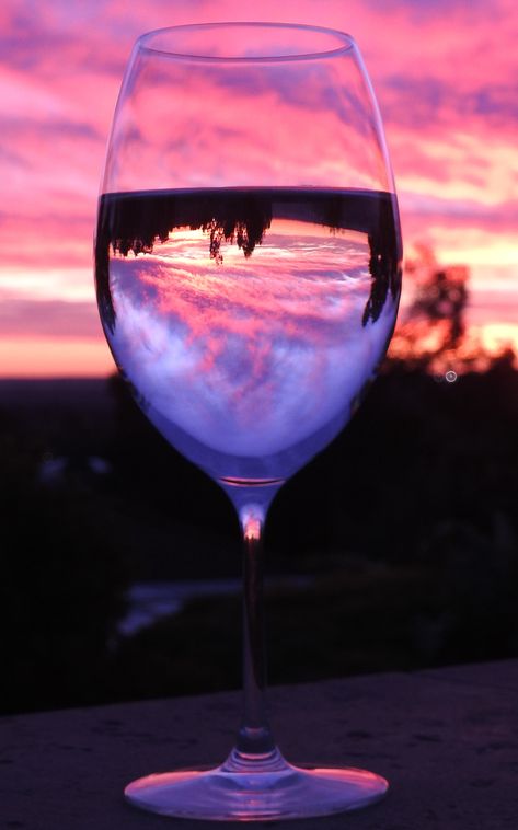 Fire in the sky and the wine glass. #photography #sunset #refraction #reflections Refraction Photography Ideas, Water Refraction Photography, Light Refraction Photography, Water Glass Photography, Reflection Drawing Reference, Drugstore Foundation For Oily Skin, Refraction Photography, Wine Glass Photography, Props Photoshoot