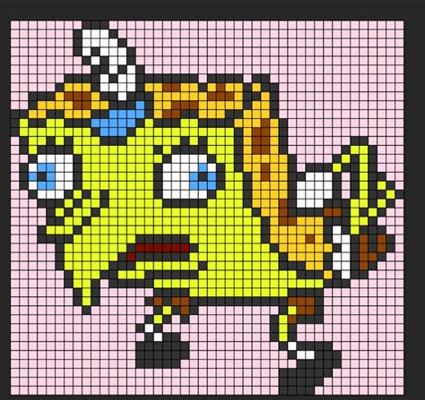 Pixel Art 32x32 Grid Meme, Alpha Patterns Spongebob, Alpha Patterns Adventure Time, Alpha Pattern Spongebob, Alpha Patterns Funny, Spongebob Alpha Pattern, Funny Alpha Pattern, Spongebob Blanket, Funny Pixel Art