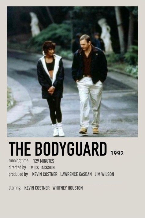 The Bodyguard Whitney Houston, The Bodyguard Poster, The Bodyguard Movie Poster, The Bodyguard 1992, Bodyguard Aesthetic, Bodyguard Movie, The Bodyguard Movie, Movie Recs, Movie Character Posters