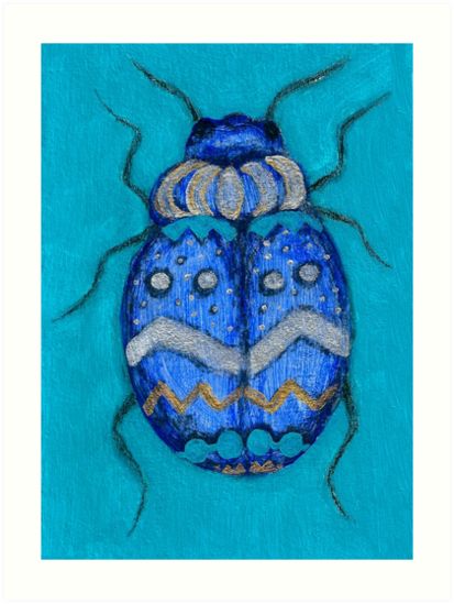 Beetle Bug Art - Insect Charcoal Acrylic Painting Art Prints by Katri Ketola Africa Painting, Christmas Coloring Sheets, Bug Art, Beetle Bug, Insect Art, Link Click, Art Lessons Elementary, Bugs And Insects, Paintings Art Prints