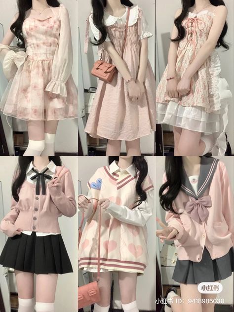 Cute Clothes Japanese, Japanese Kawaii Outfits, Kawaii Outfit Inspo Soft, Kawaii Spring Outfits, Kawaii Casual Outfits, Japanese Clothing Aesthetic, Japanese Cute Outfits, Japanese Girl Outfits, Japanese Aesthetic Clothes