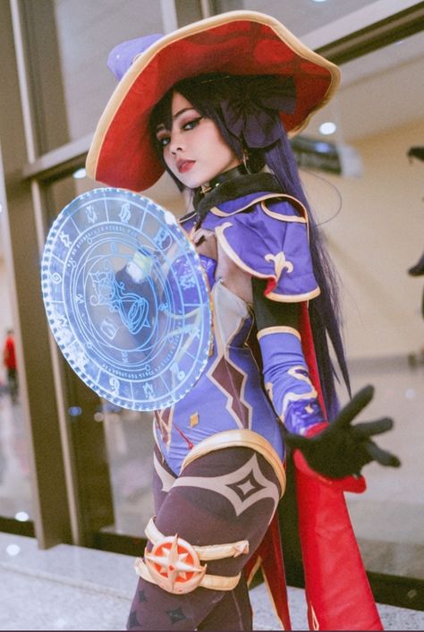 Cosplay Mona Genshin impact Mona Cosplay, Mona Megistus, Mona Genshin, Video Game Cosplay, Cosplay Characters, Cosplay Outfits, Genshin Impact, Aesthetic Anime, Wigs