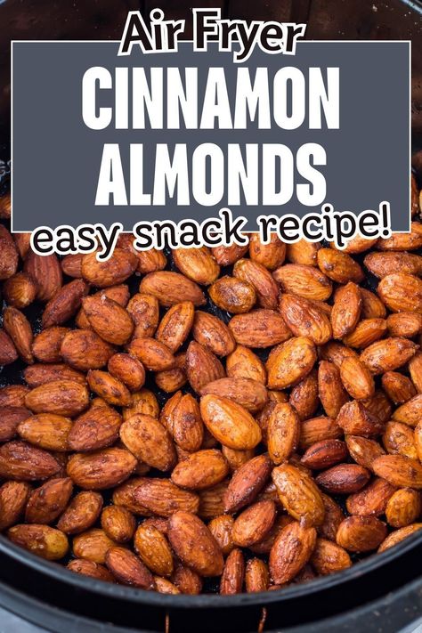 Get ready to snack smarter with these air fryer cinnamon almonds! We've ditched the sugar and opted for honey, making these nuts not only paleo-friendly but also irresistibly delicious. They're the perfect blend of sweet and spicy, and with the air fryer, they're ready in no time. Perfect for healthy snacking on the go or adding a crunchy topping to your favorite dishes. Air Fryer Cinnamon Almonds, Roasted Almonds In Air Fryer, Cinnamon Toasted Almonds, Air Fryer Almonds, Seasoned Almonds Recipes, Healthy Crunchy Snacks, Cinnamon Roasted Almonds, Honey Making, Seasoned Nuts