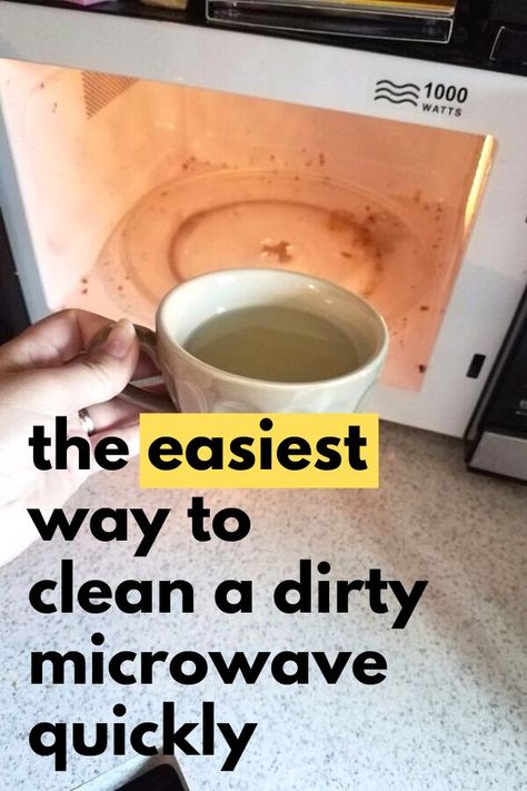 If you're microwave is starting to look nasty check out this super quick, cheap and natural way to clean a microwave with water, vinegar and lemon. Deep clean your microwave with these natural ingredients. Cleaning The Microwave With Vinegar, Best Way To Clean A Microwave, Cleaning The Microwave, Clean Microwave Hack, How To Clean Inside Of Microwave, Easy Way To Clean Microwave, Clean Microwave Easy, How To Clean A Microwave With Vinegar, Cleaning Microwave Vinegar