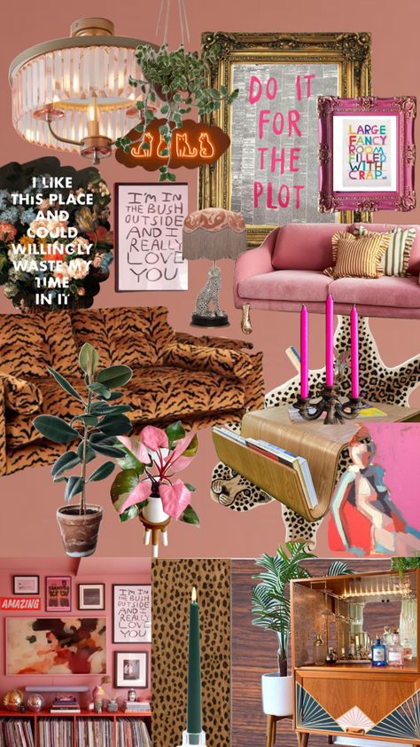 Feminine Boho Decor, Lizzie Mcguire Aesthetic Room, Glam Eclectic Decor, Venusian Aesthetic Bedroom, Small Apartment Maximalist Decor, Eclectic Bedroom Pink, Feminine Maximalist Decor, Maximalist Pink Bedroom, 90s Aesthetic Home