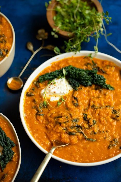 This hearty lentil soup is the perfect healthy and filling meal to enjoy this winter!Rich Golden Lentil, Paleo Stew, Stew Beef Chili, Lemongrass Paste, Broth Soup, Dried Lentils, Dairy Free Yogurt, Lentil Stew, Chopped Carrots