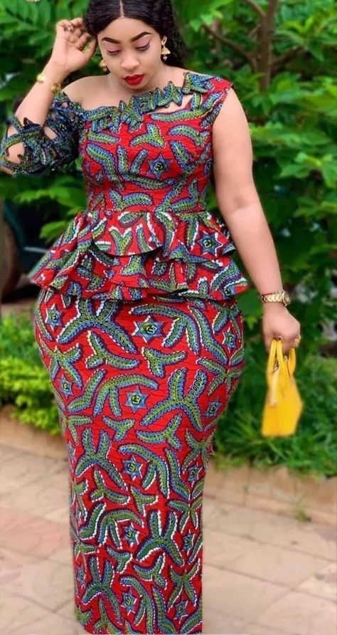 Latest Ankara Skirt And Blouse, Skirt And Blouse Styles, Ankara Skirt And Blouse Styles, Beautiful Ankara Styles, Dress For Ladies, African Attire Dresses, Ankara Skirt And Blouse, Traditional African Clothing, Long African Dresses