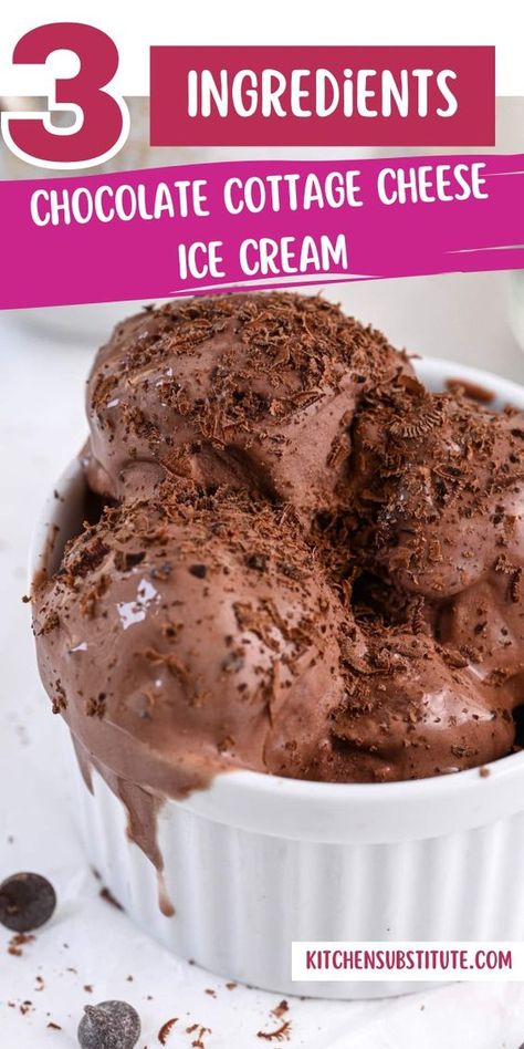 Enjoy this healthy and easy chocolate cottage cheese ice cream recipe, a perfect keto-friendly dessert idea. This snack is low in calories and high in protein, making it a great addition to your healthy eating plan. Save this pin to keep this delicious and nutritious dessert recipe at your fingertips!