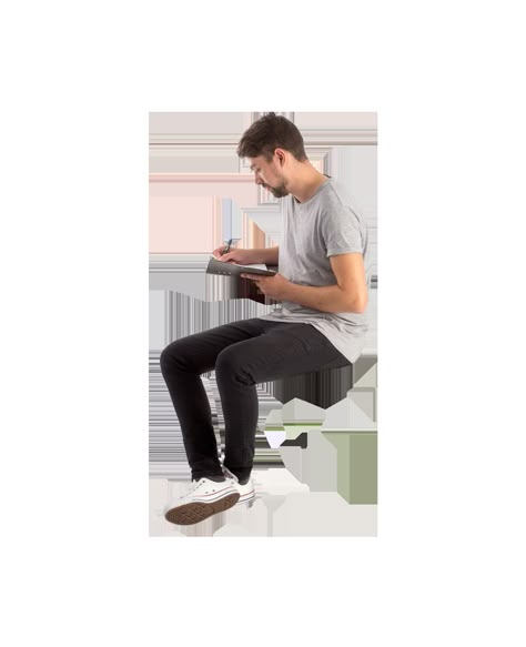 Real People Poses Reference, Person White Background, People Png Architecture, Human Figure Sitting, People Sitting Png, Looking Up Pose, Human Png, People Studying, Person Png