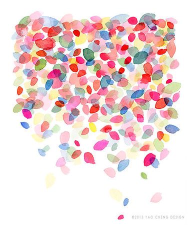 Watercolor-Print-Colorful-Dots-Falling Handmade Things, Handmade Wall Art, Watercolor Artists, Easy Watercolor, Watercolor Wall Art, Colorful Wall Art, Art Handmade, Watercolor Art Prints, Abstract Watercolor