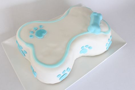 Delicious dog bone shaped cake! Perfect for a humans or dogs. How To Make A Dog Bone Shaped Cake, Dog Bone Birthday Cake, Bone Shaped Cake, Birthday Cake Images, Happy Birthday Dog, Birthday Cake For Him, Fun Baking, Shaped Cake, Dog Cakes