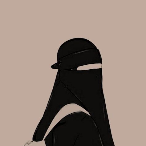 Niqabis Cartoon, Bercadar Aesthetic, Niqab Cartoon, Niqab Aesthetic, Niqabi Girl, Moonlight Photography, Hijab Niqab, Girl Background, Muslim Pictures