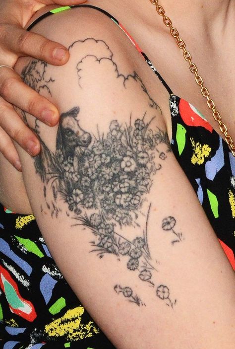 Lena Dunham's touched up Ferdinand the bull tattoo Ferdinand The Bull Tattoo, The Bull Tattoo, Left Arm Tattoo, Tattoo Touch Up, Ferdinand The Bull, Farm Tattoo, Tat Inspiration, Bull Tattoo, Left Arm Tattoos