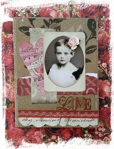 Valentine card collage Altered Journal, Pink Saturday, Canvas Collage, Vintage Dragonfly, Holiday Stamping, Heart Crafts, Sweet Valentine, Art Party, Vintage Valentines