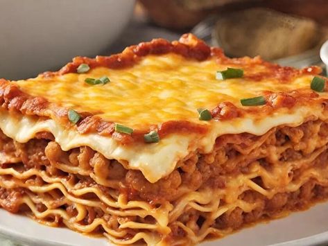 Quick and Easy Garfield Lasagna | The Foodie Fix | NewsBreak Original Garfield Recipes, Lasagna Garfield, Lasagna Uncooked Noodles, Lasagna Recipe With Uncooked Noodles, Garfield Lasagna, Rao’s Lasagna Recipe, Garfield Eating Lasagna, Dairy Free Lasagna, Chow Fun Recipe