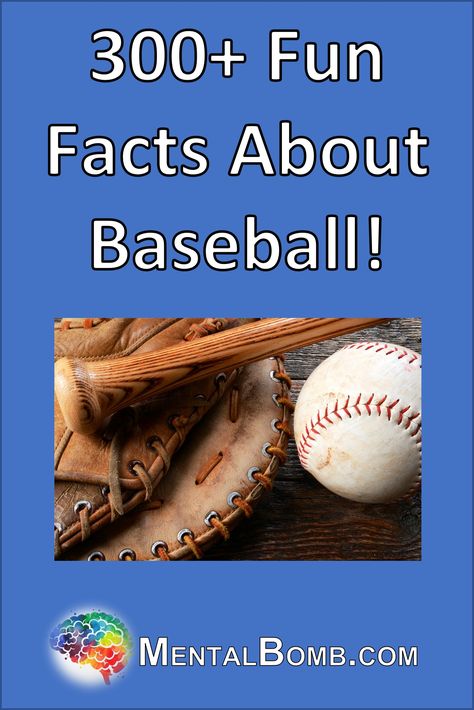 Over 300 fun facts about baseball, fun facts for kids, history, best players and teams, legends, traditions, and so much more! #FunFacts Assisted Living Crafts, Baseball Trivia, Fun Facts For Kids, Baseball Theme, History For Kids, Facts For Kids, Trivia Questions, Surprising Facts, Senior Citizen