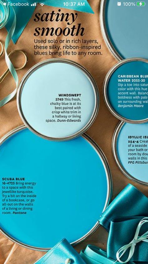 Blue Paint Colors Bedroom, Bright Blue Walls, Carribean Teal Benjamin Moore, Key West Paint Colors, Behr Caribe Color Schemes, Caribbean Blue, Benjamin Moore Caribbean Teal, Caribbean Blue Paint, Lake House Paint Colors