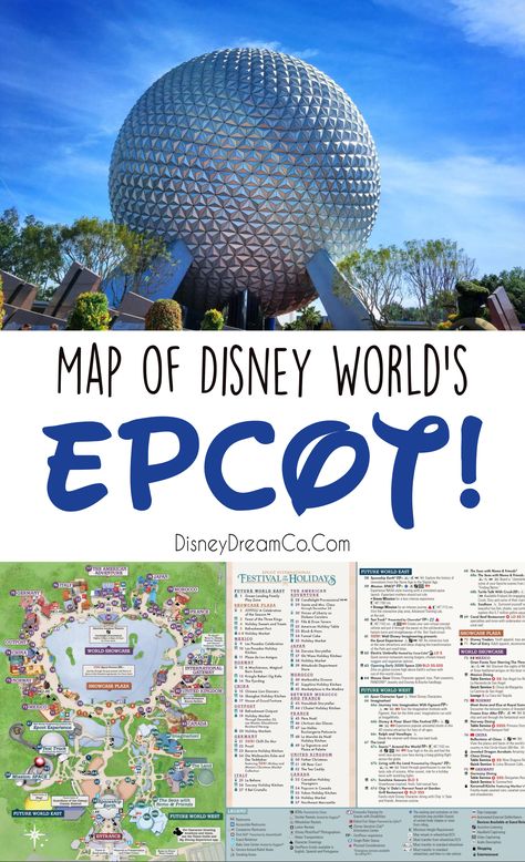 One of the most important things to do to get yourself ready for a Disney vacation is to go over a map! Disney World is HUGE! And you will greatly benefit from getting yourself familiarized with the layout. Check out this Epcot Map. | Travel | Planning | Tips | WDW | #disney #disneyworld #wdw #waltdisneyworld #epcot #map #planning #tips Epcot Rides List, Epcot Map 2023, Epcot Map, Epcot Countries, Disney Springs Map, Map Of Epcot Disney World, Disney World Map, Disney World Itinerary, Epcot Rides