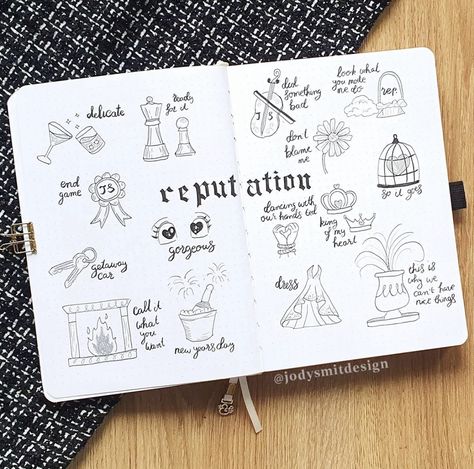 Evermore Doodles Taylor Swift, Reputation Art Taylor Swift, Taylor Swift Rep Tattoo, Taylor Swift Debut Doodles, Reputation Taylor Swift Doodles, Reputation Doodles, 1989 Taylor Swift Drawing, Reputation Painting, Taylor Swift Tattoo Reputation