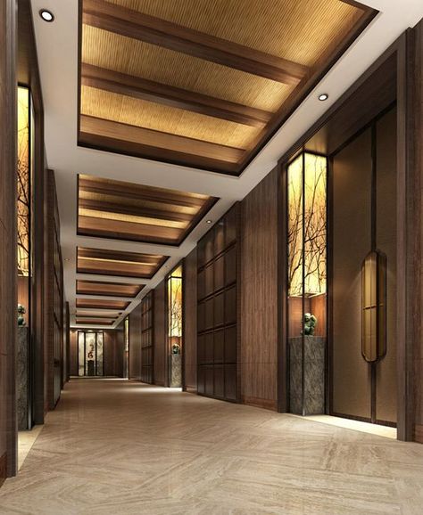 Design decorative empty - hotel clubs -ccd: Lobby Ceiling Design, Ballroom Design, Hotel Ceiling, Hotel Bedroom Design, Elevator Lobby, Hotel Corridor, Hotel Hallway, Hotel Lobby Design, Corridor Design