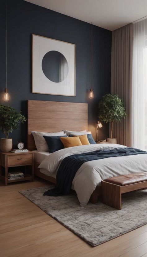 20 Relaxing Bedroom Ideas for a Cozy Retreat » Comfy Ideas Modern Bedroom Couple, Cozy Airbnb Decor, Single Male Bedroom Ideas, Cozy Bedroom Ideas For Men, Bedroom Colour Ideas For Small Rooms, Boutique Hotel Bedroom Inspiration, Light Colored Bedroom Ideas, Simple Home Aesthetic, Luxe Bedroom Classy