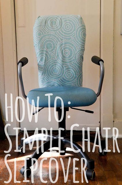 how to make a simple chair slip cover for an office chair (protects it from the cats!) Office Chair Slip Cover, Office Chair Covers, Diy Chair Covers, Danish Modern Chairs, Chair Covers Slipcover, Furniture Reupholstery, Chair Back Covers, Mid Century Office Chair, Office Chair Cover