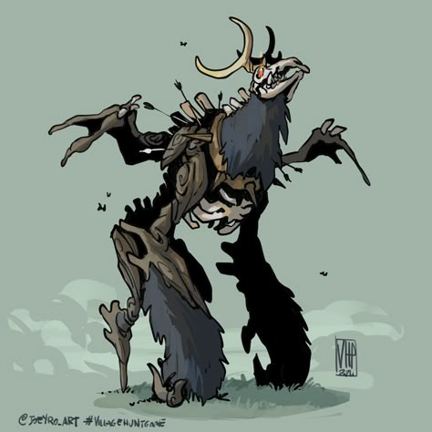 Black Moon Deer, Bone Dust on ArtStation at https://www.artstation.com/artwork/n0nO4e Bone Dust, Monster Characters, Creature Artwork, Cool Monsters, Fantasy Beasts, Forest Creatures, Monster Concept Art, Black Moon, Fantasy Creatures Art