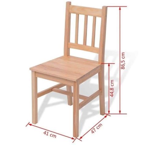 Wood Chair Diy, Wood Chair Design, Chair Design Wooden, Wooden Dining Set, Furniture Design Wooden, Dining Furniture Sets, 5 Piece Dining Set, Diy Chair, Woodworking Projects Plans