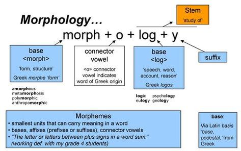 Morphology - English Language Learners Linguistics Study, Multisyllabic Words, Prefixes And Suffixes, Complex Sentences, Word Form, Root Words, Word Recognition, Word Sorts, Speech Language Pathologists