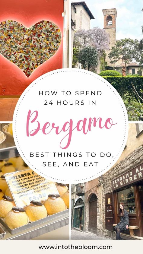 Learn why Bergamo deserves more than a stopover on your way to Milan with this guide containing the best things to do, see, and eat in Bergamo, Italy's hidden gem Italy Bergamo, Italy Coffee, Bergamo Italy, European City Breaks, Italy Pictures, Italy Itinerary, Italy Food, International Travel Tips, Italy Travel Guide