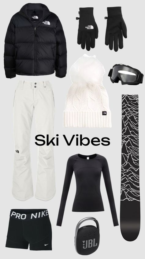 #hittheslopes #skivibes #northface #wintervibes #sports #outfitinspo Skiing Outfit For Women Aesthetic, Northface Ski Jacket Outfit, Ski Looks Women, Winter Outfits For Snow, Cute Snow Outfits For Women, Snowboarding Outfit Aesthetic, Cute Skiing Outfit, Snowboarding Fits, Skiing Fits